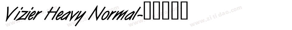 Vizier Heavy Normal字体转换